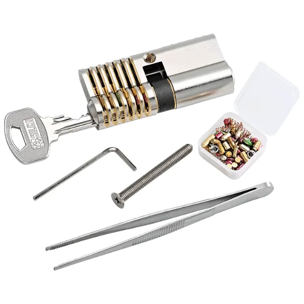 Multipick -  TCSS6-SET - 6 pin advanced Euro Profile Training Lock set   Pinning kit